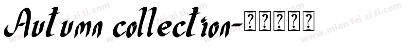 Autumn collection字体转换